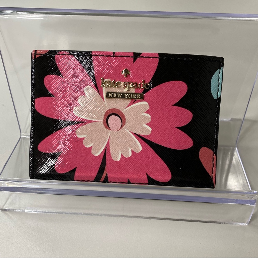 Kate Spade Storybook Lining Floral Card Holder